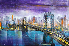 Autocolante decorativo  Manhattan Bridge - Johann Pickl