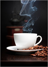 Autocolante decorativo  Chávena de café quente