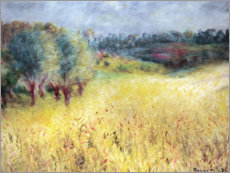 Póster  The cornfield - Pierre-Auguste Renoir