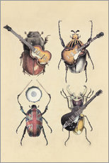 Autocolante decorativo  Meet the Beetles - Eric Fan