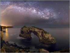 Quadro em plexi-alumínio  Es Pontas | Milky Way (Majorca / Spain) - Kristian Goretzki