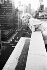 Quadro de madeira  Marilyn Monroe em Nova Iorque - Celebrity Collection