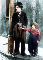 Quadro em tela  O Garoto, Charles Chaplin e Jackie Coogan
