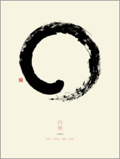 Quadro em tela  Enso - Círculo zen japonês I - Thoth Adan