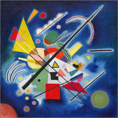 Quadro em tela  Pintura azul - Wassily Kandinsky