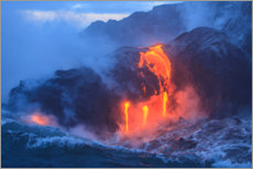 Póster Fluxo de lava do Kilauea no Havaí