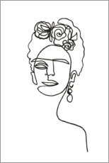 Autocolante decorativo  Frida Kahlo - Julia Hariri