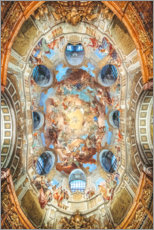 Quadro em acrílico  Pintura de cúpula no Nationalbibliothek Wien - Sören Bartosch