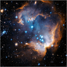 Póster  Região de nascimento ao nascer NGC 602 - NASA
