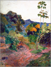 Autocolante decorativo  Paisagem costeira da Martinica - Paul Gauguin