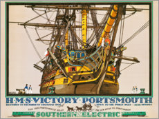 Póster  H.M.S. Victory, Portsmouth - Kenneth Shoesmith