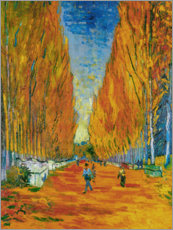 Quadro em acrílico  Les Alyscamps - Vincent van Gogh