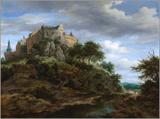 Autocolante decorativo  The castle Bentheim - Jacob Isaacksz van Ruisdael
