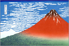 Autocolante decorativo  Monte Fuji num dia claro - Katsushika Hokusai