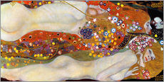 Autocolante decorativo  As serpentes de Água - Gustav Klimt