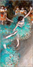Quadro em alumínio  Bailarinas em verde - Edgar Degas