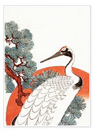 Póster  Primeiro amanhecer do novo ano - Utagawa Hiroshige