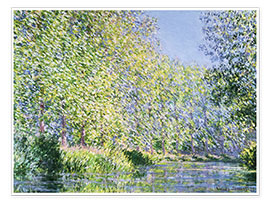 Póster  Curva do Epte - Claude Monet