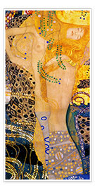 Póster  Cobras de água I - Gustav Klimt