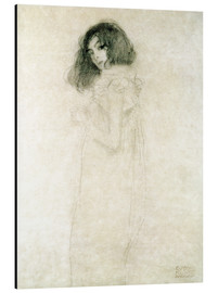 Quadro em alumínio  Retrato de menina - Gustav Klimt
