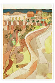Póster  Road at Villa Mazzaro - Paul Klee