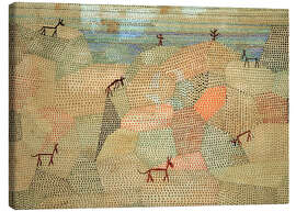Quadro em tela  Landscape with Donkeys - Paul Klee