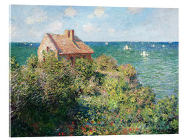 Quadro em acrílico  Casa dos pescadores em Varengeville - Claude Monet