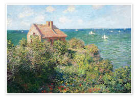 Póster  Casa dos pescadores em Varengeville - Claude Monet