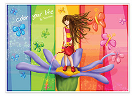 Póster Color your life