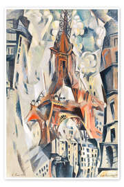 Póster  The Eiffel Tower - Robert Delaunay