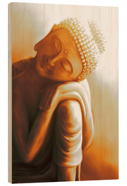 Quadro de madeira  Descanso de Buda V - Christine Ganz
