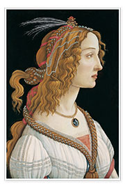 Póster  Portrait of a Woman - Sandro Botticelli