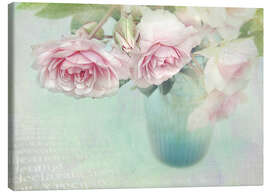 Quadro em tela  pink roses - Lizzy Pe