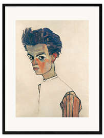 Impressão artística com moldura  Egon Schiele, auto-retrato - Egon Schiele