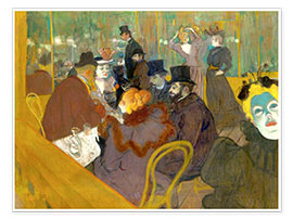 Póster  At the cabaret - Henri de Toulouse-Lautrec