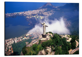 Quadro em alumínio  Cristo sobre o Rio de Janeiro - Bill Bachmann