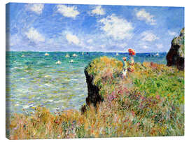 Quadro em tela  Penhasco perto de Pourville - Claude Monet