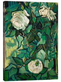 Quadro em tela  Rosas e besouro - Vincent van Gogh