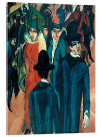 Quadro em acrílico  Berlin Street Scene - Ernst Ludwig Kirchner