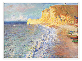 Póster  Morning at Etretat - Claude Monet