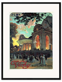 Impressão artística com moldura  Vichy - Billets a Prix Reduits - Vintage Advertising Collection