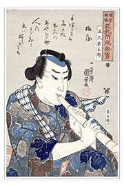 Póster Man Playing a Flute
