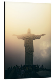Quadro em alumínio  Christ the redeemer statue at sunset, Rio de Janeiro, Brazil - Alejandro Moreno de Carlos