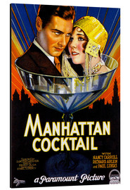Quadro em alumínio  Manhattan Cocktail - Vintage Advertising Collection