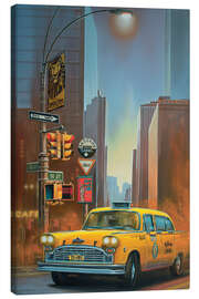 Quadro em tela  Yellow Cab em Nova York - Georg Huber