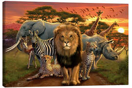 Quadro em tela  African beasts - Andrew Farley