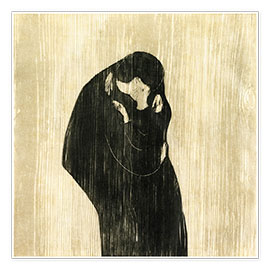 Póster  O beijo IV - Edvard Munch