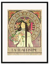 Impressão artística com moldura  La Trappistine - Alfons Mucha