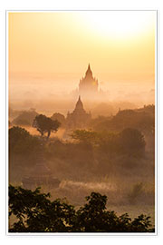 Póster Pagodas of Bagan, Myanmar