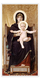 Póster  A Virgem e o Menino - William Adolphe Bouguereau